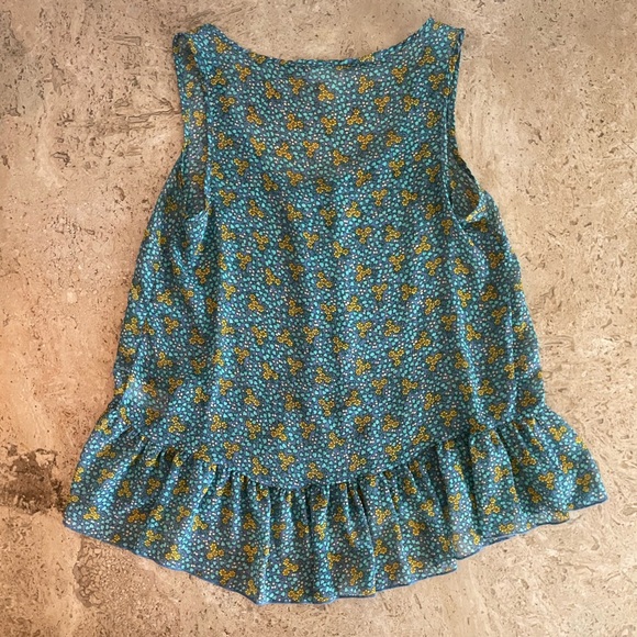 MOSSIMO Ditzy Floral Ruffled Tank - Picture 2 of 4